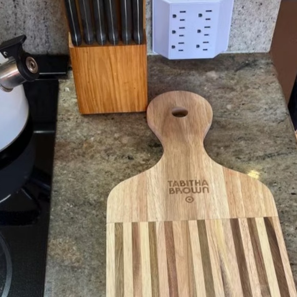Shaped Wood Cutting Board with Handle - Tabitha Brown for Target: Tabitha Brown - Picture 4 of 8
